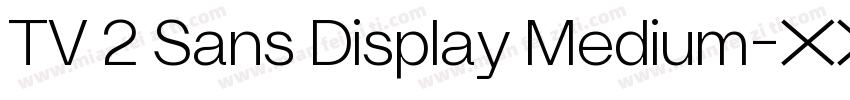 TV 2 Sans Display Medium字体转换